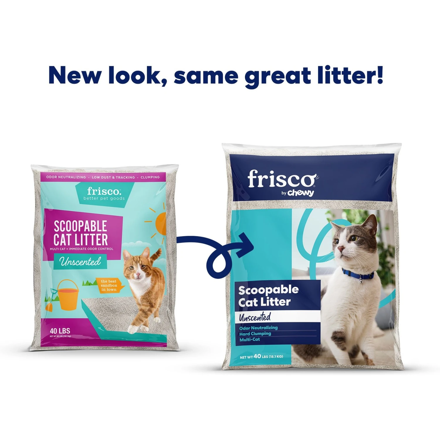 Frisco Multi-Cat Unscented Clumping Clay Cat Litter