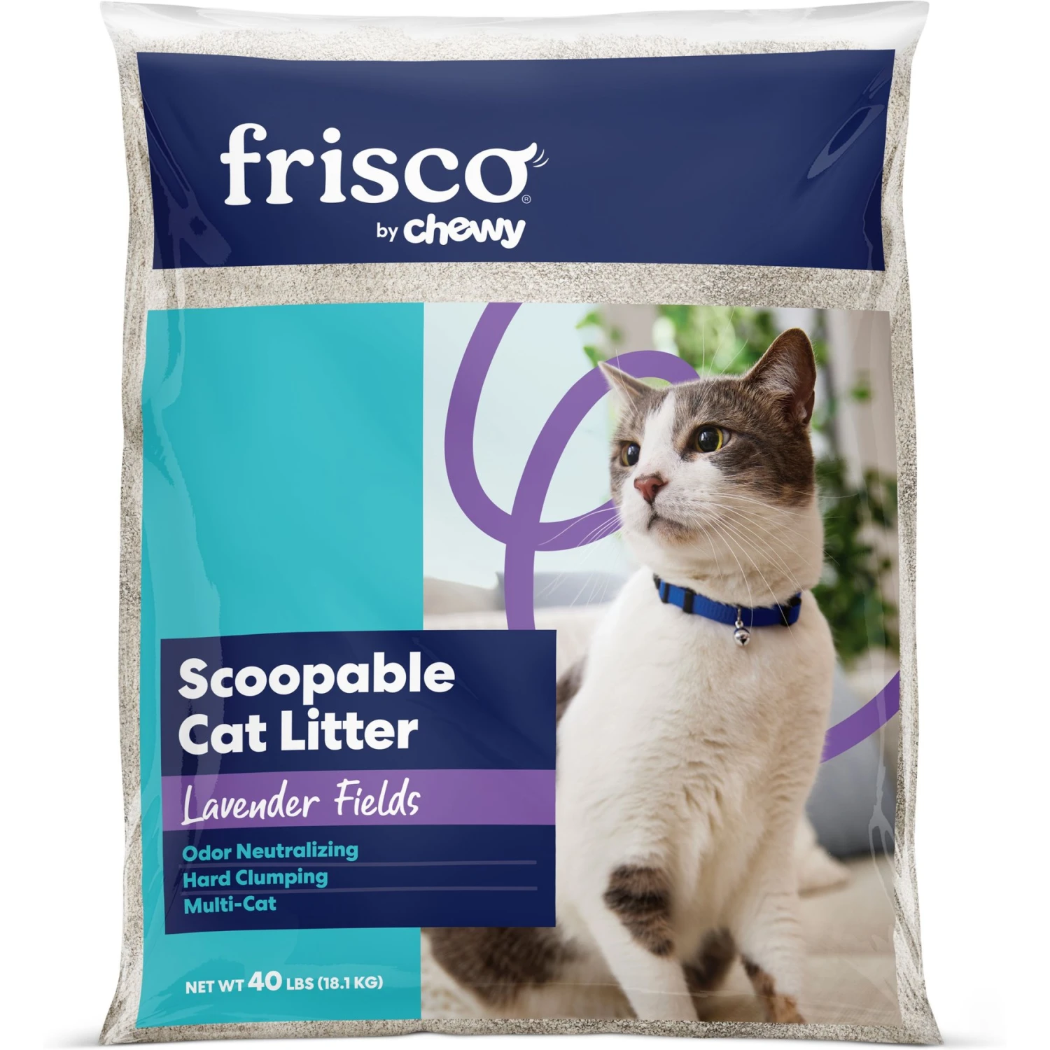 Frisco Lavender Fields Scented Clumping Clay Cat Litter, 40-lb bag