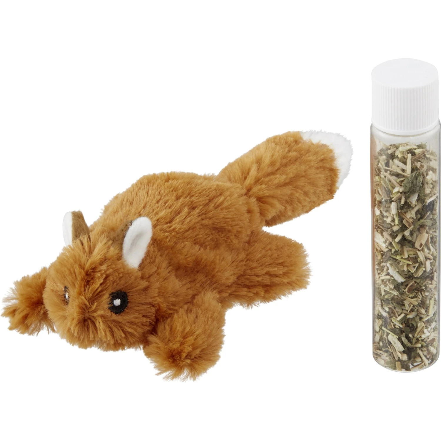 Frisco Squirrel Plush Cat Toy with Refillable Catnip