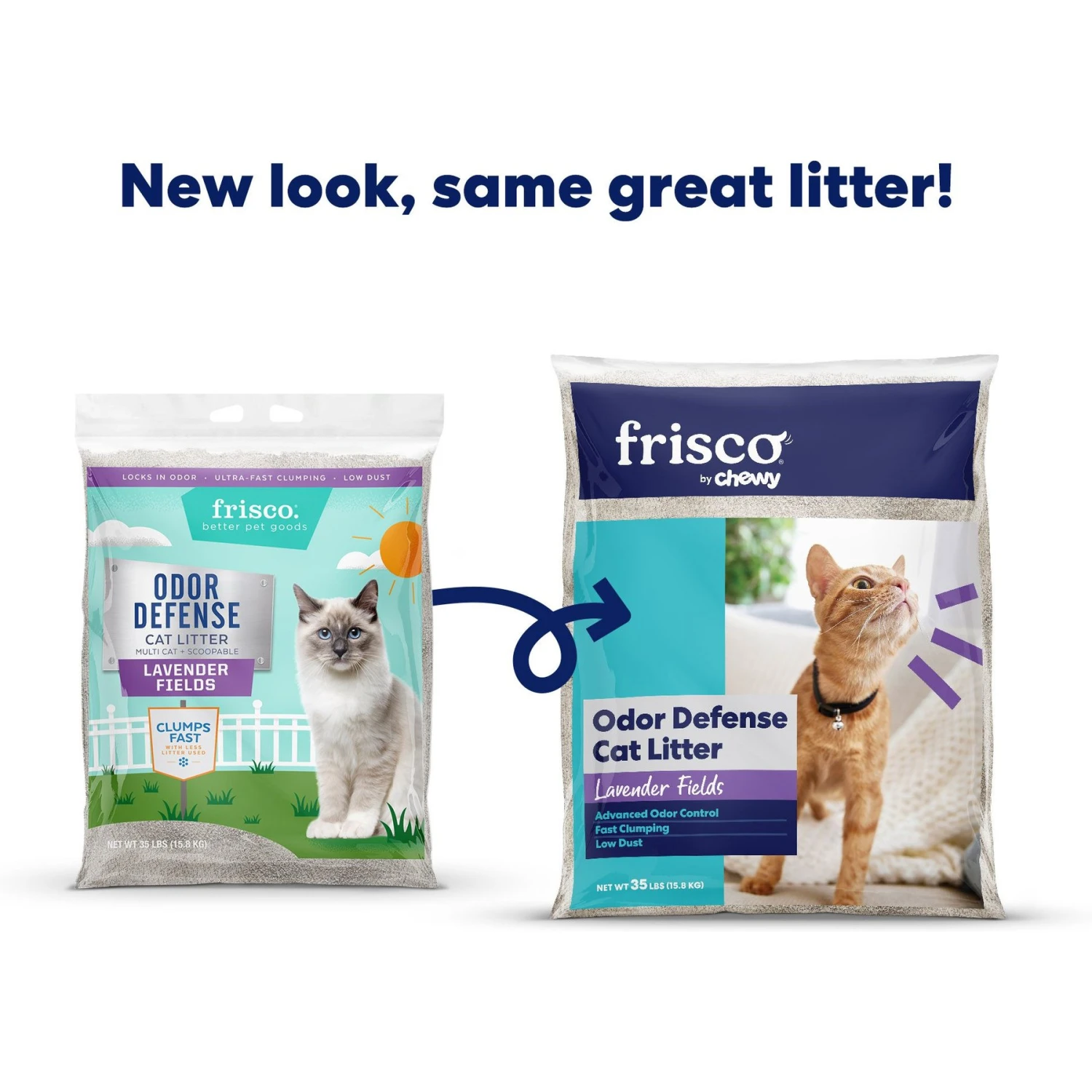 Frisco Odor Defense Lavender Fields Scented Clumping Clay Cat Litter