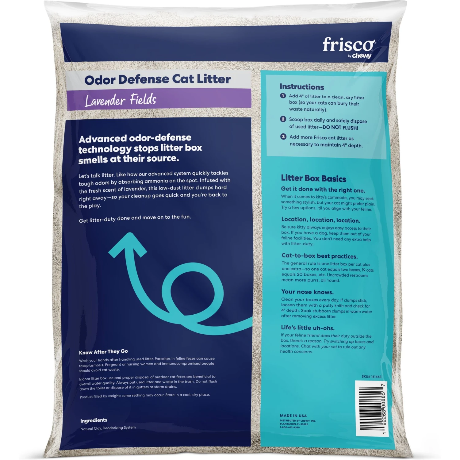 Frisco Odor Defense Lavender Fields Scented Clumping Clay Cat Litter