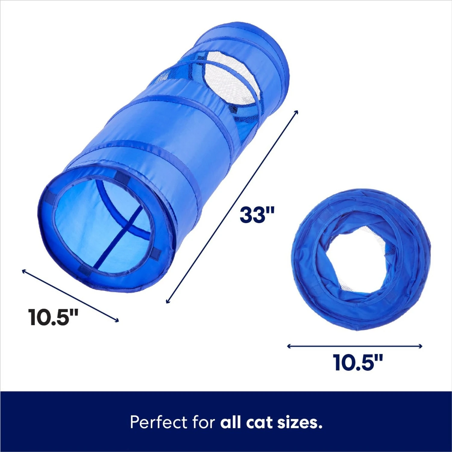 Frisco Foldable Play Tunnel with Mesh Cat Toy