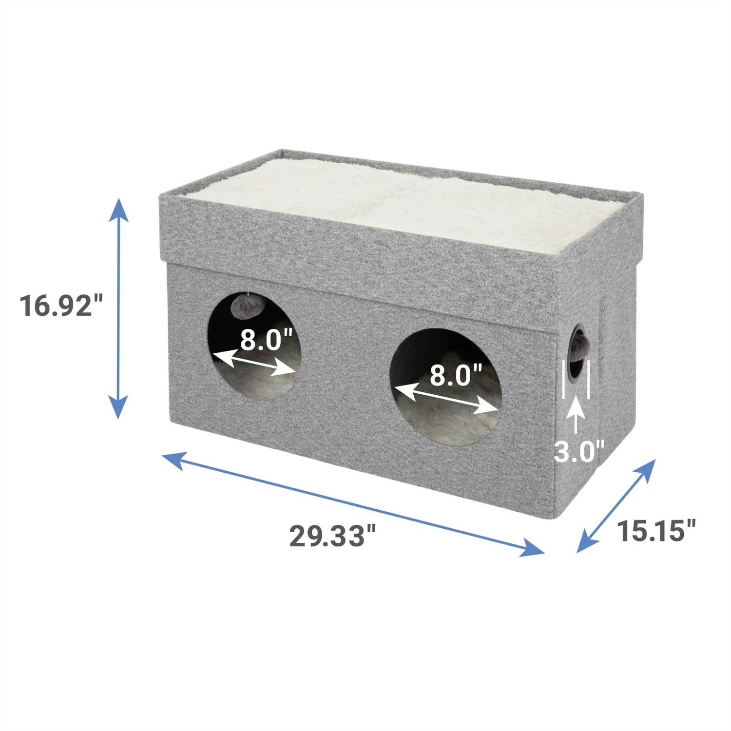 Frisco Double Cube Stackable and Collapsible Cat Condo
