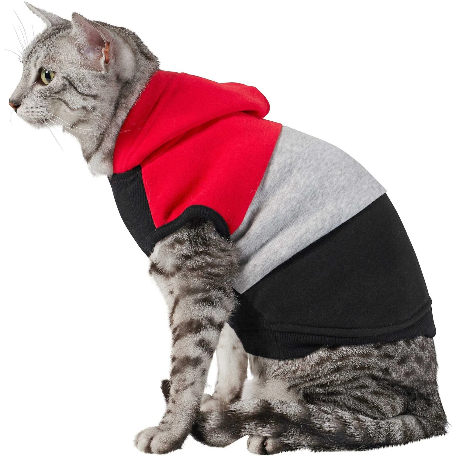 Frisco Colorblock Dog & Cat Sleeveless Hoodie