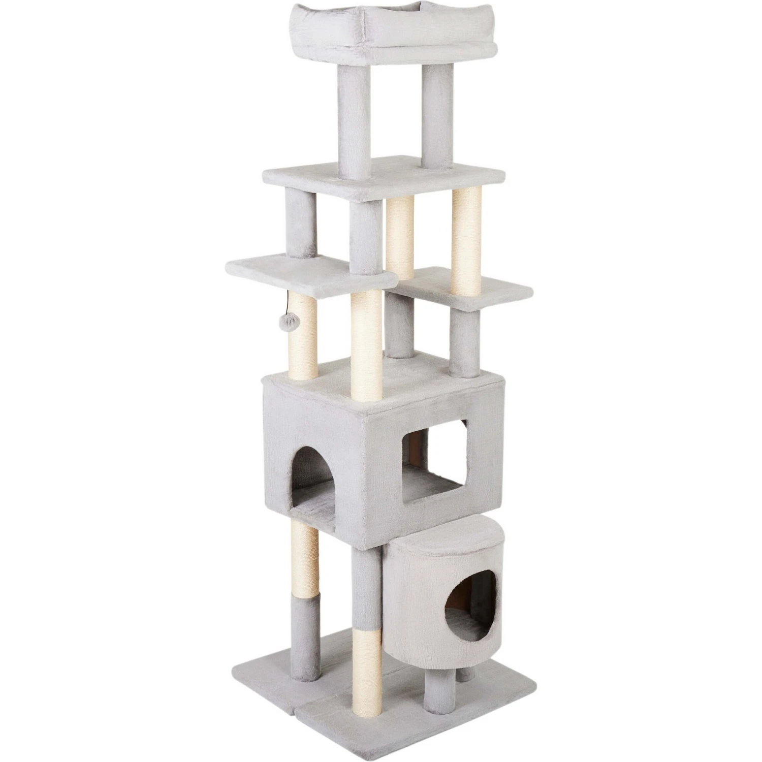 Frisco 71-in Faux Fur Cat Tree & Condo
