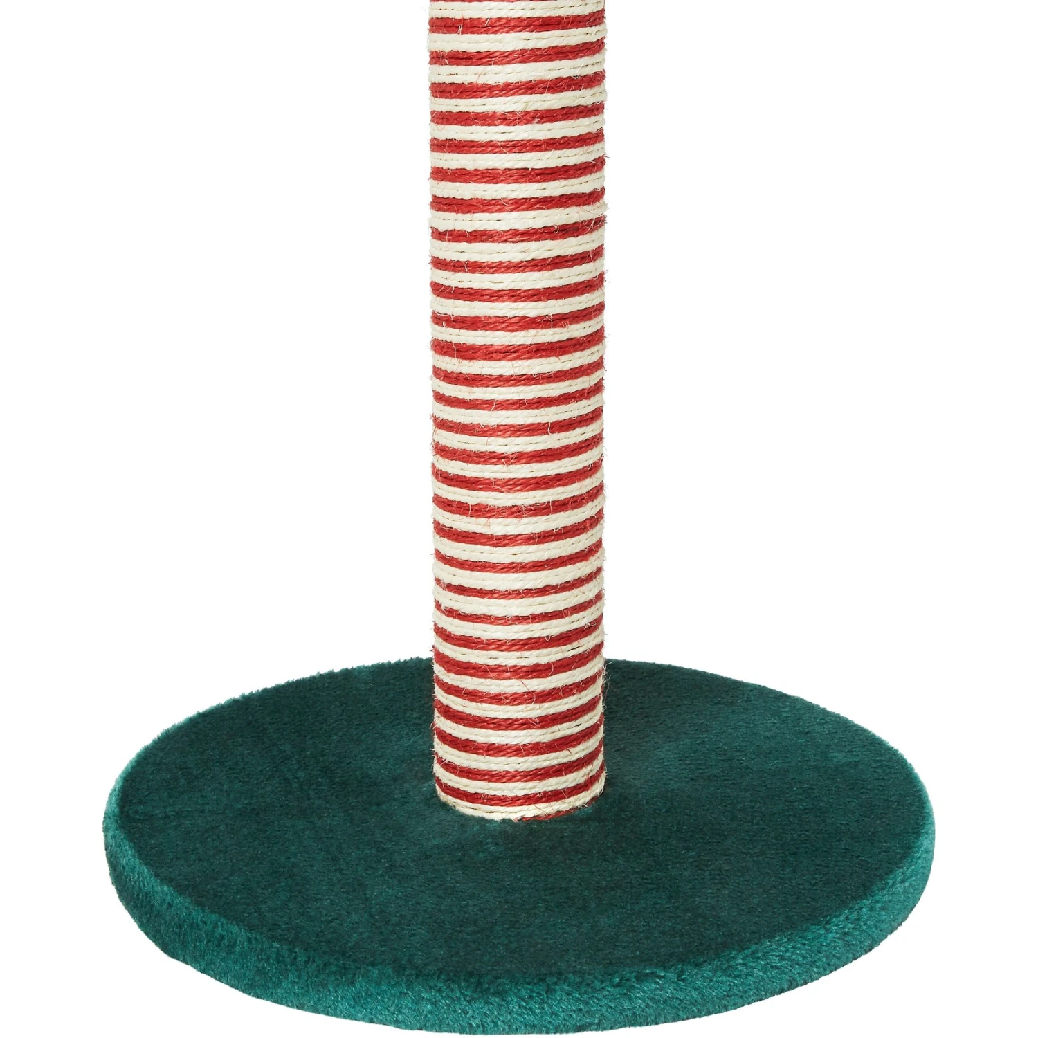Frisco Holiday 29.5-in Candy Cane Sisal Cat Scratching Post with Toy