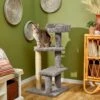 Frisco 41.5-in Real Carpet Wooden Cat Tree