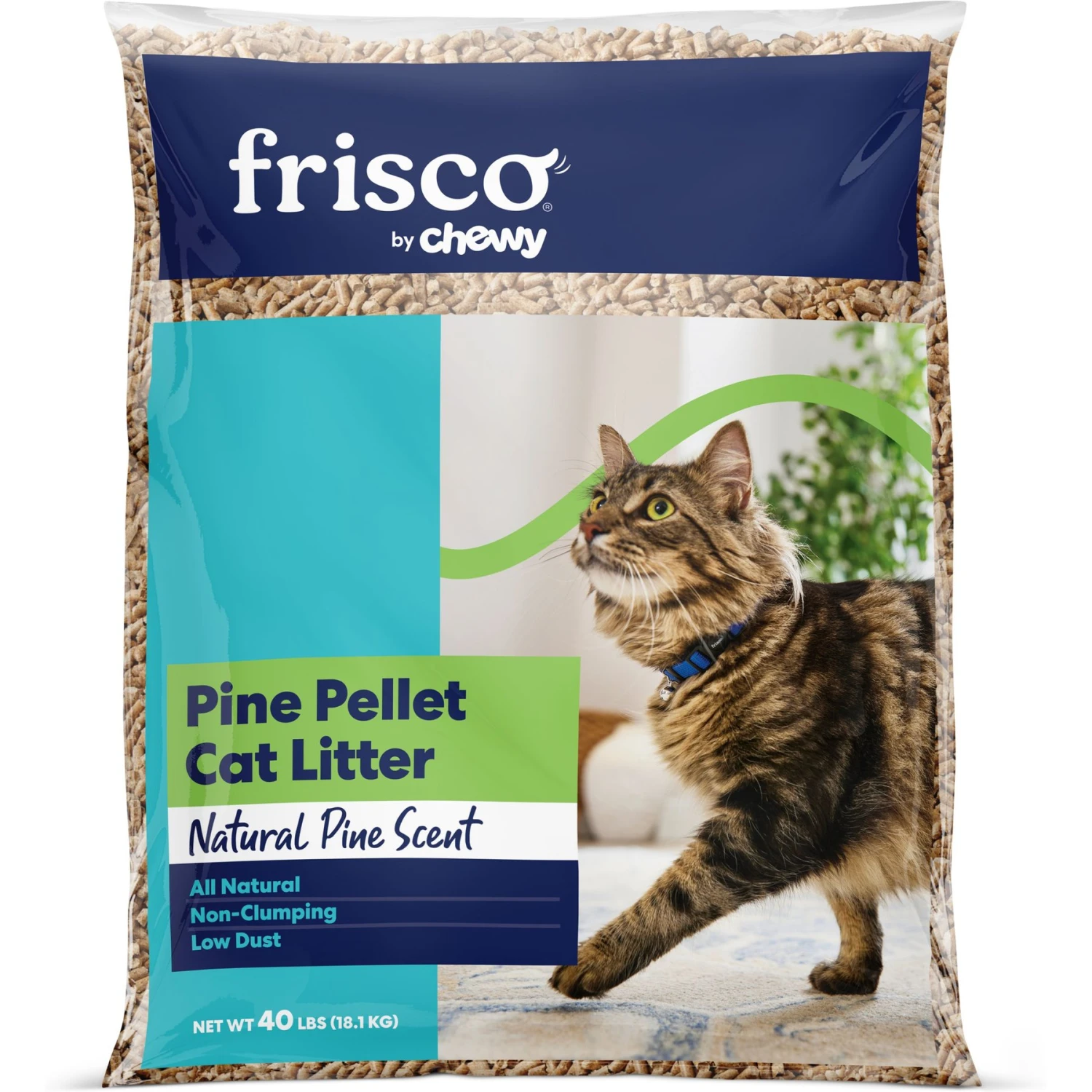 Fresh Step Products Fresh Scent Cat Litter Deodorizing Crystals & Frisco Pine Pellet Unscented Non-Clumping Wood Cat Litter