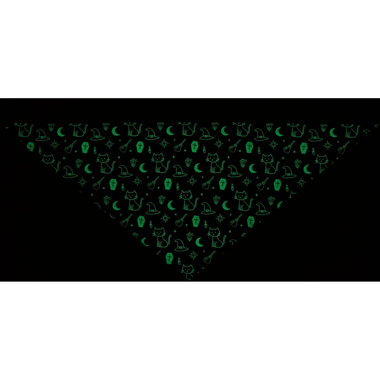 Frisco Glow in the Dark Mystical Print Dog & Cat Bandana