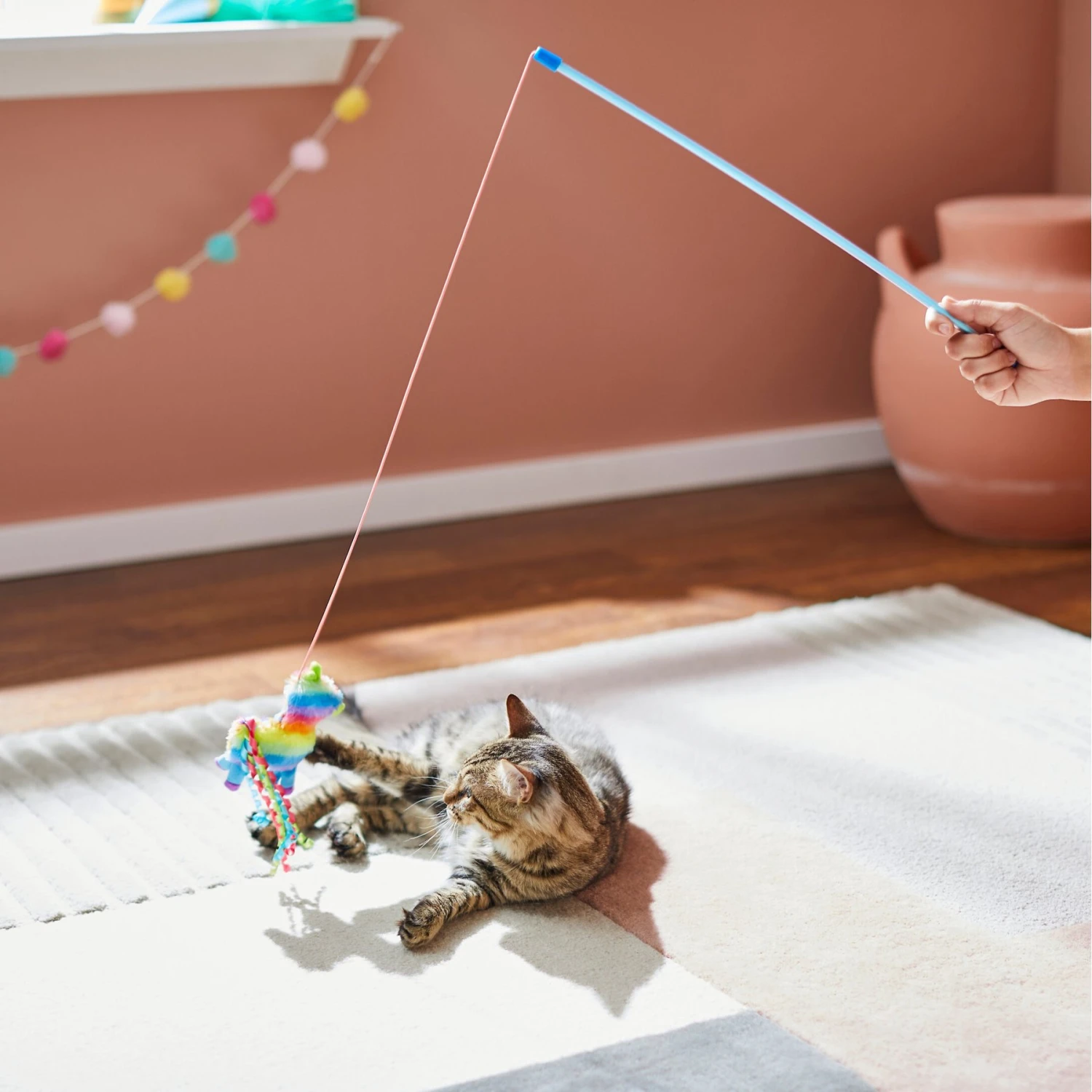 Frisco Pinata Teaser Wand Cat Toy with Catnip