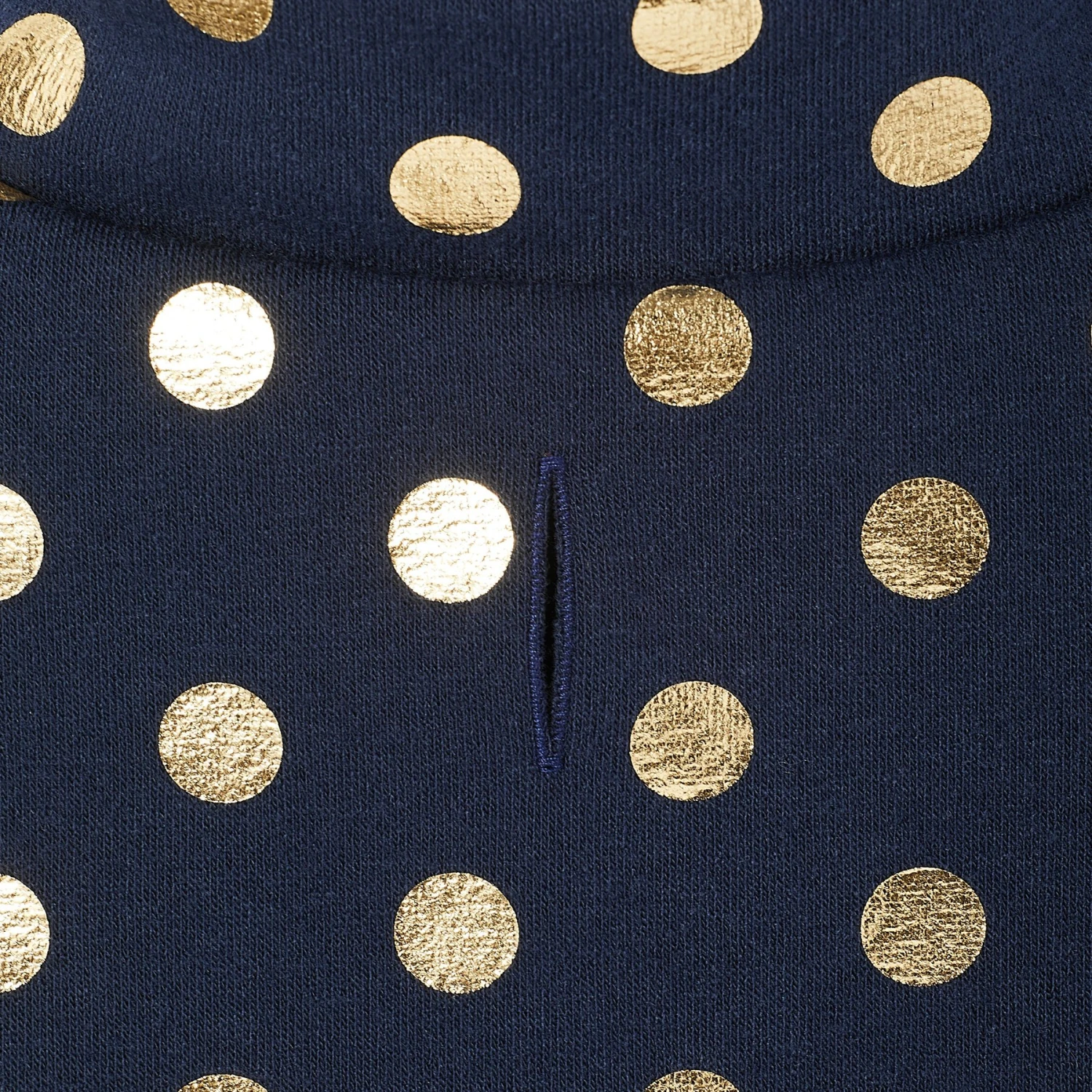 Frisco Lightweight Gold Dotted Dog & Cat Jacket, Navy