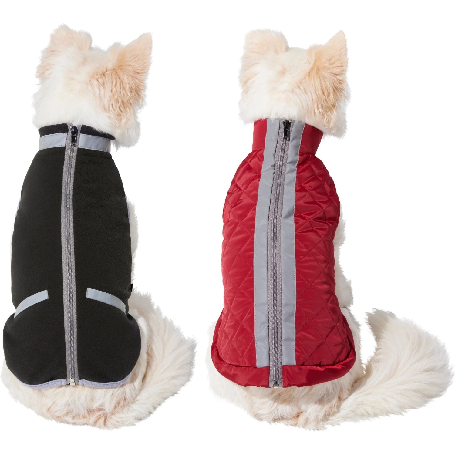 Frisco Mediumweight Reflective 2-in-1 Dog & Cat Fleece Coat