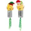 Frisco Holiday Elf Burrito Plush Cat Toy With Catnip, 2 Count