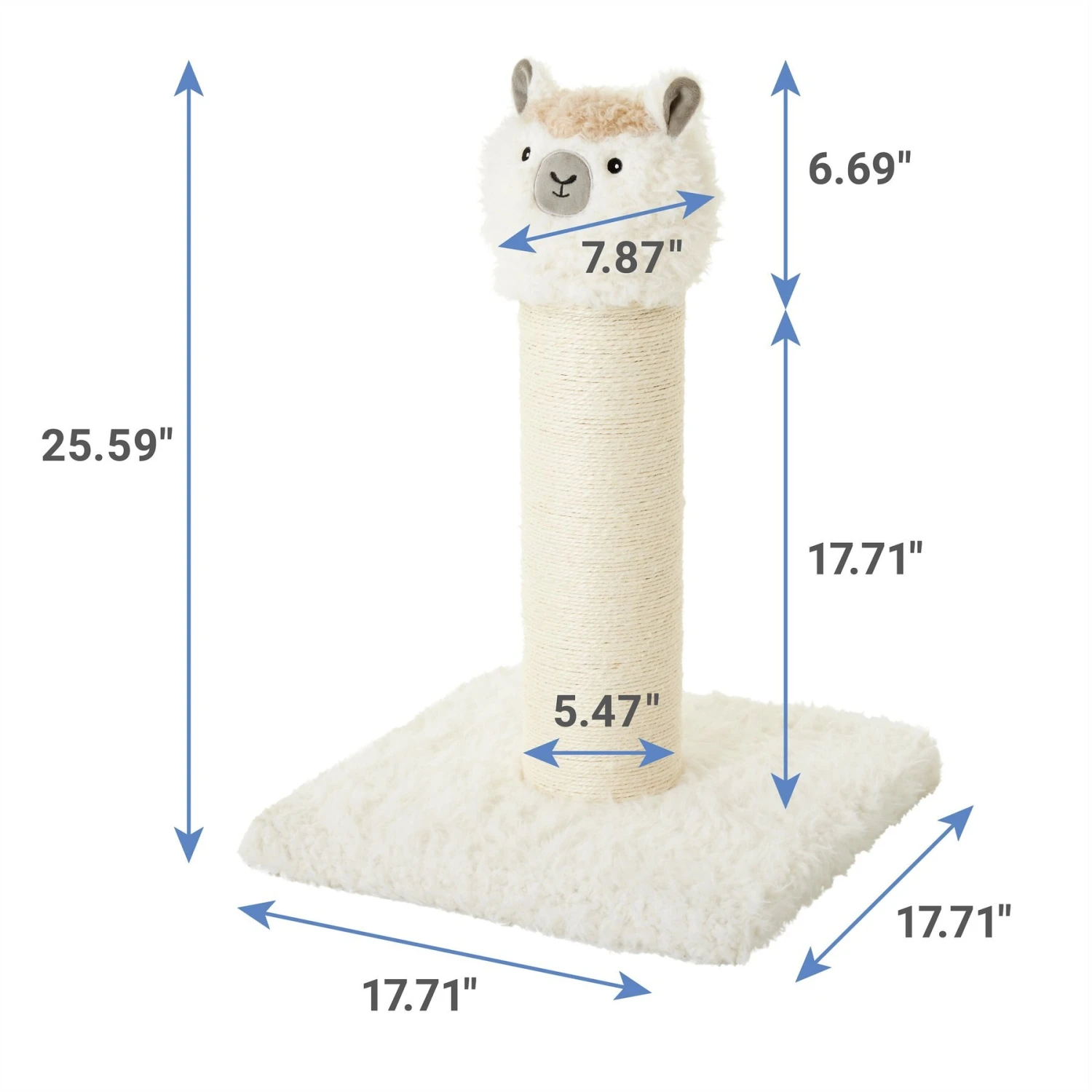Frisco Animal Series Cat Scratching Post, Llama