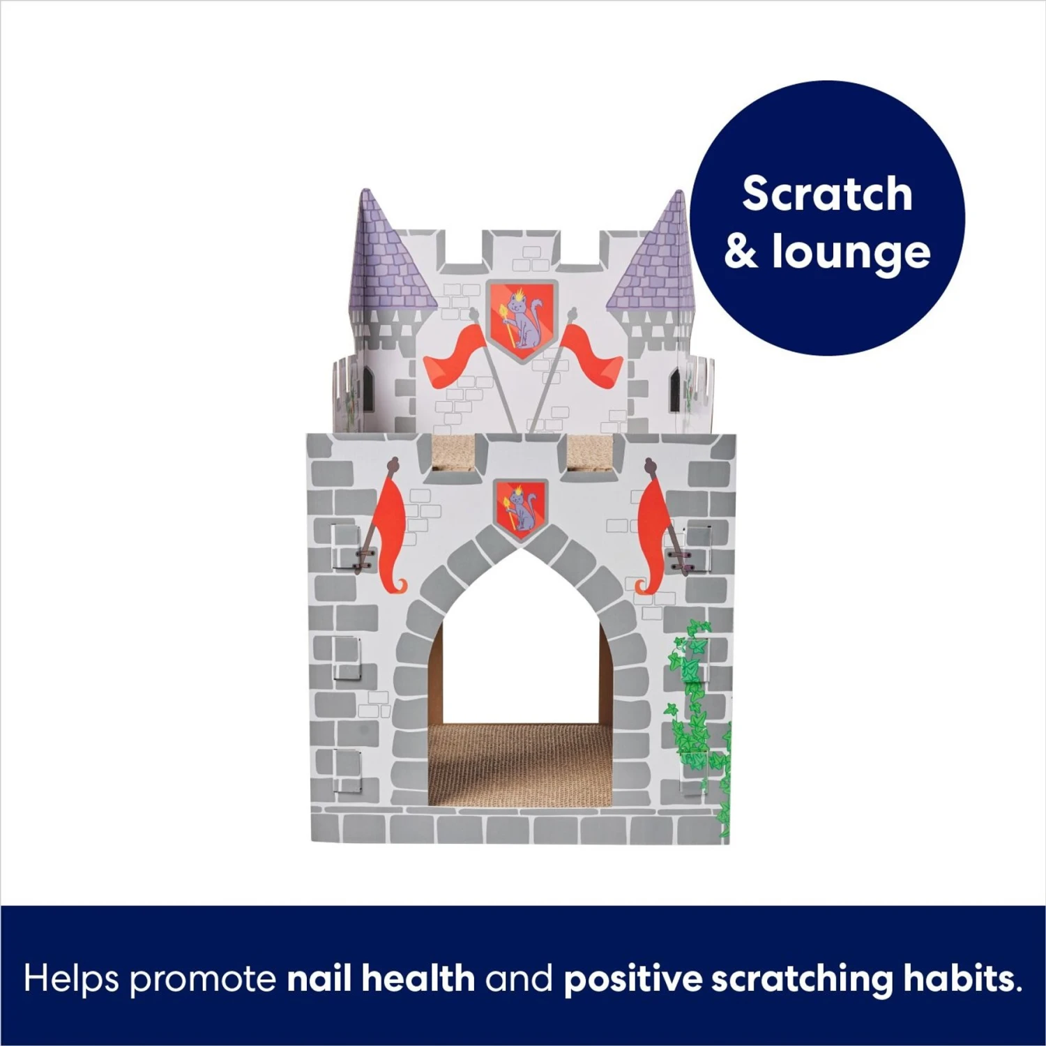 Frisco Castle Cardboard Cat House, 2-Story