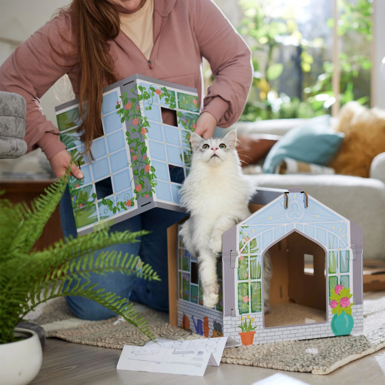 Frisco Greenhouse Cardboard Cat House
