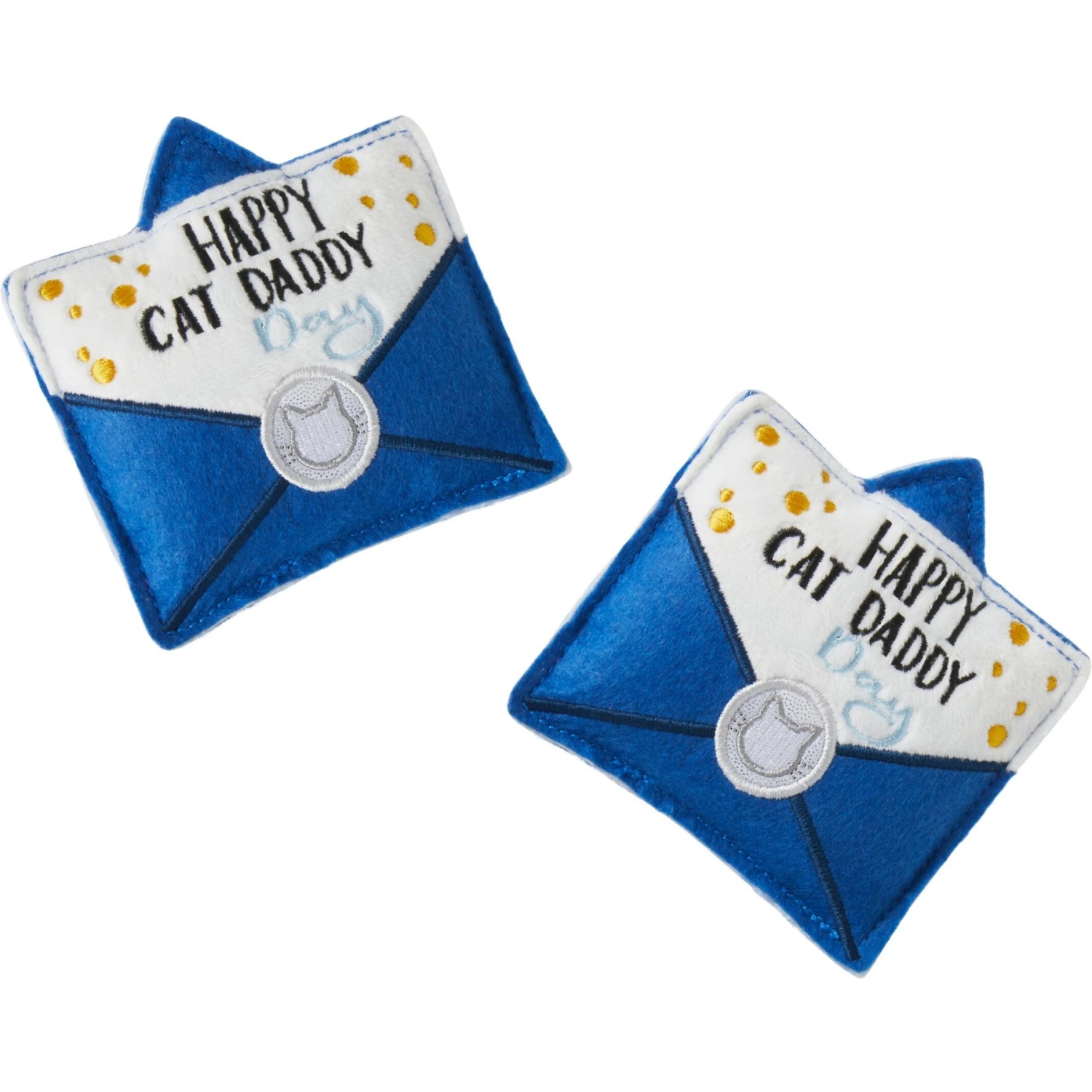 Frisco Father's Day Card Felt Cat Toy with Catnip, 2 count