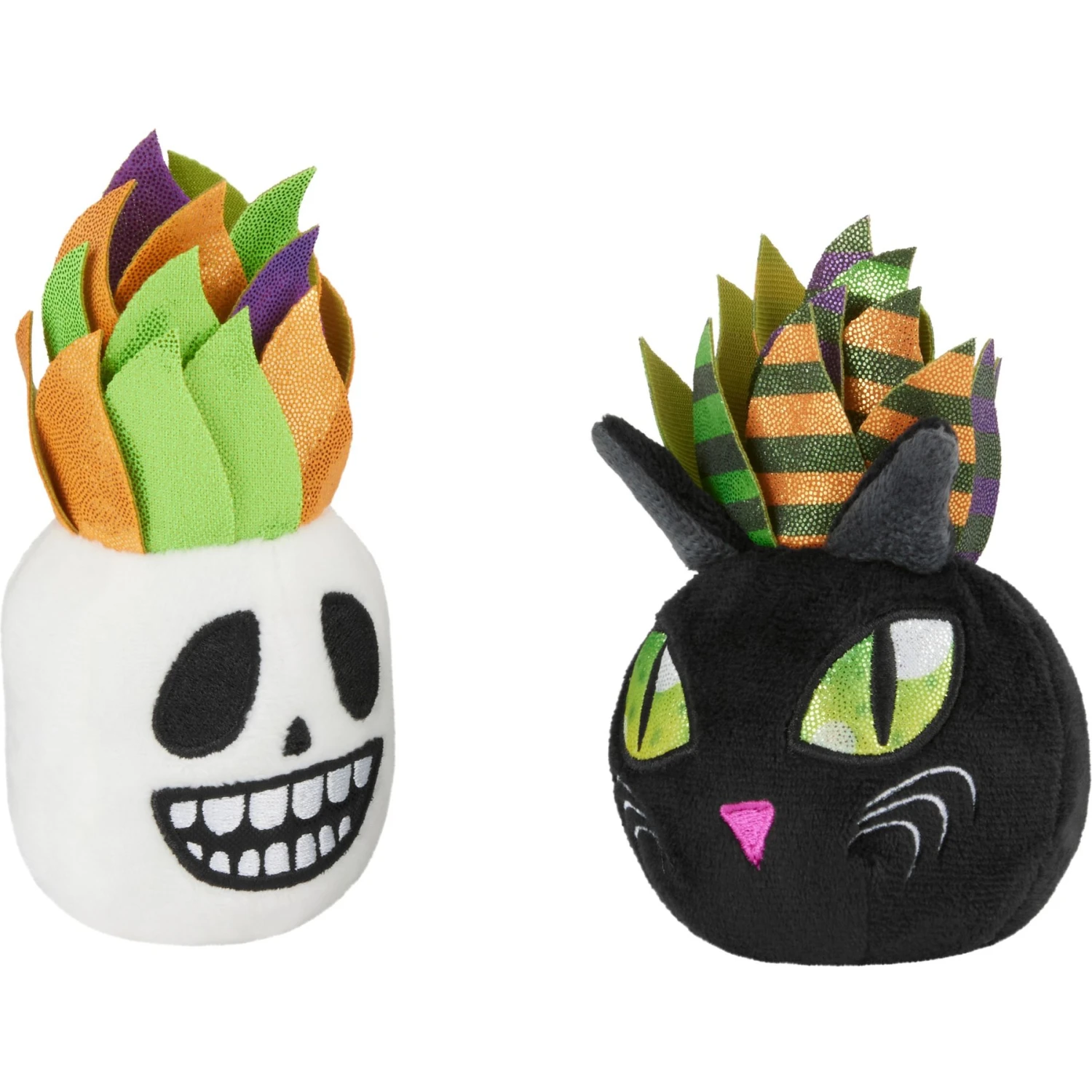 Frisco Halloween Succulents Plush Cat Toy with Catnip, 2 count