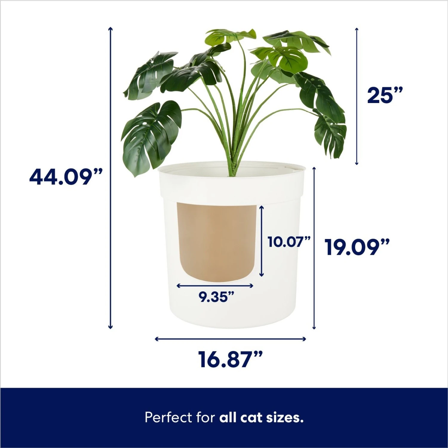 Frisco Hidden Planter Cat Litter Box, 16-in