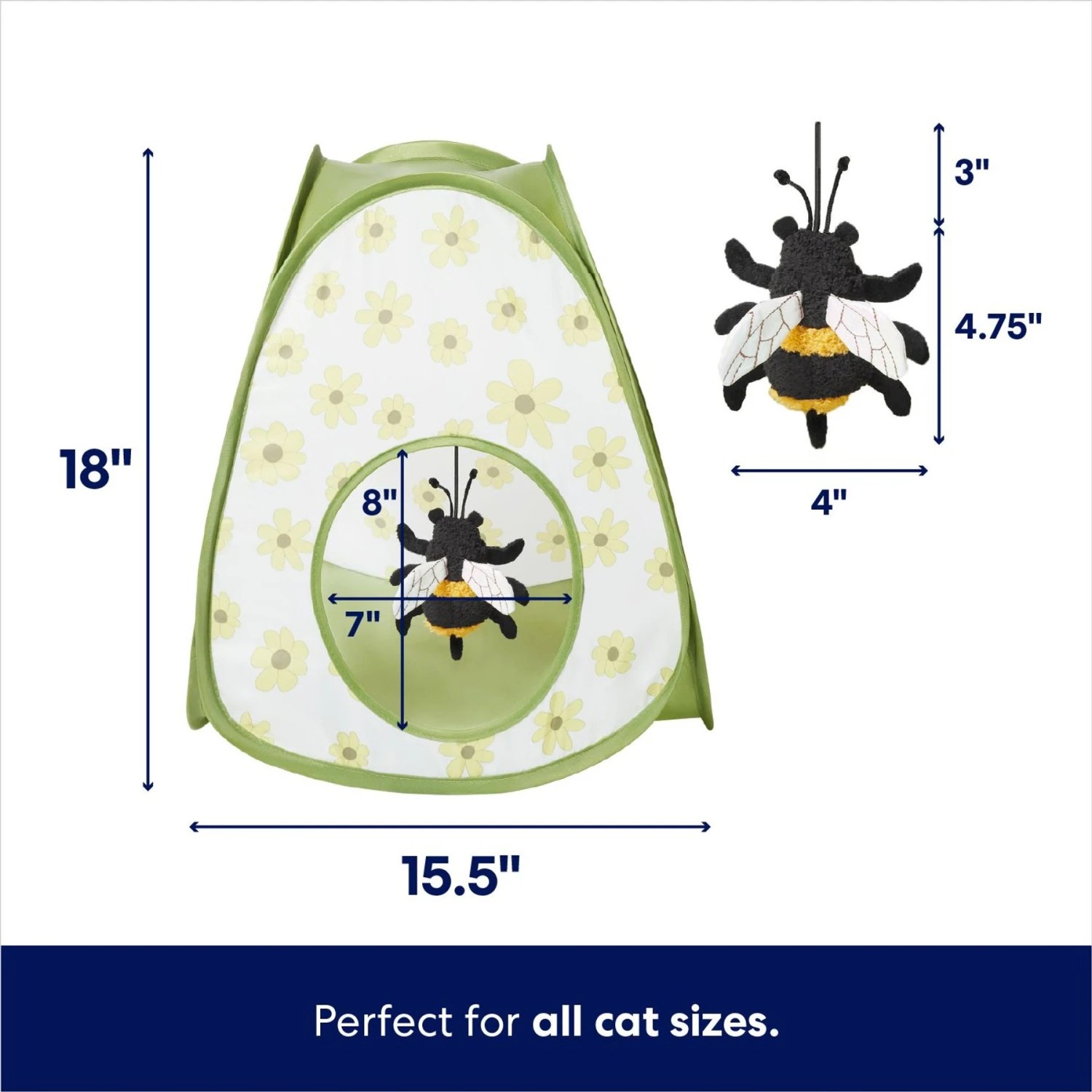 Frisco Spring Daisy Pop-Up Tent Cat Toy with Catnip