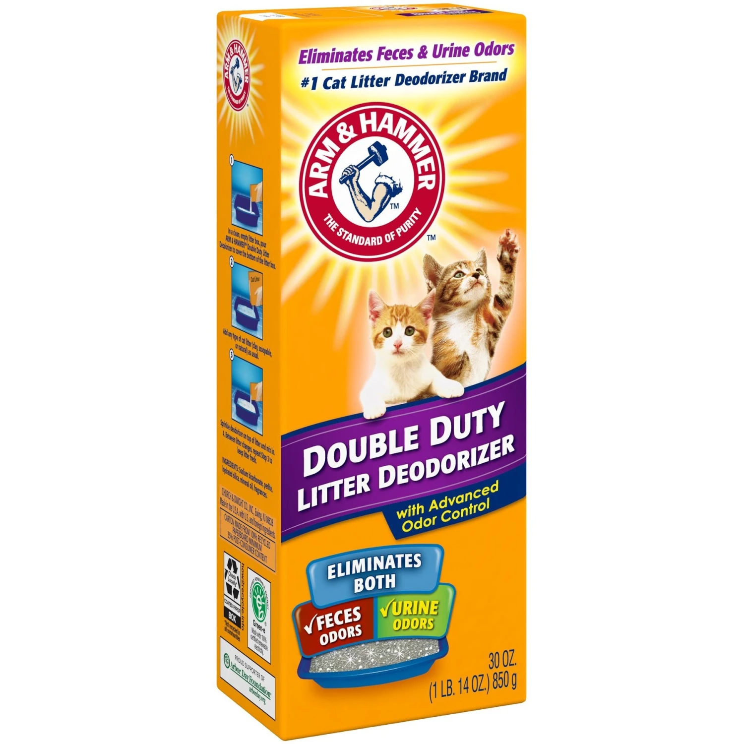 Frisco Multi-Cat Fresh Scented Clumping Clay Cat Litter & Arm & Hammer Litter Baking Soda Double Duty Cat Litter Deodorizer