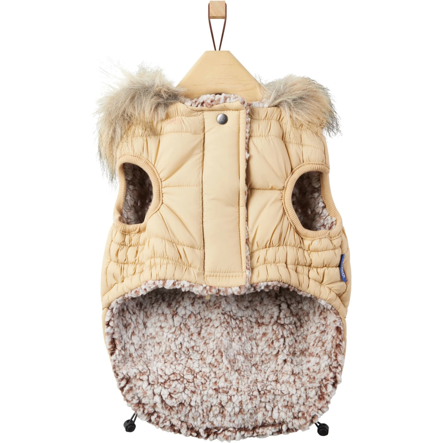 Frisco Heavy Weight Matte Quilted Dog & Cat Parka with Cozy Fleece Lining