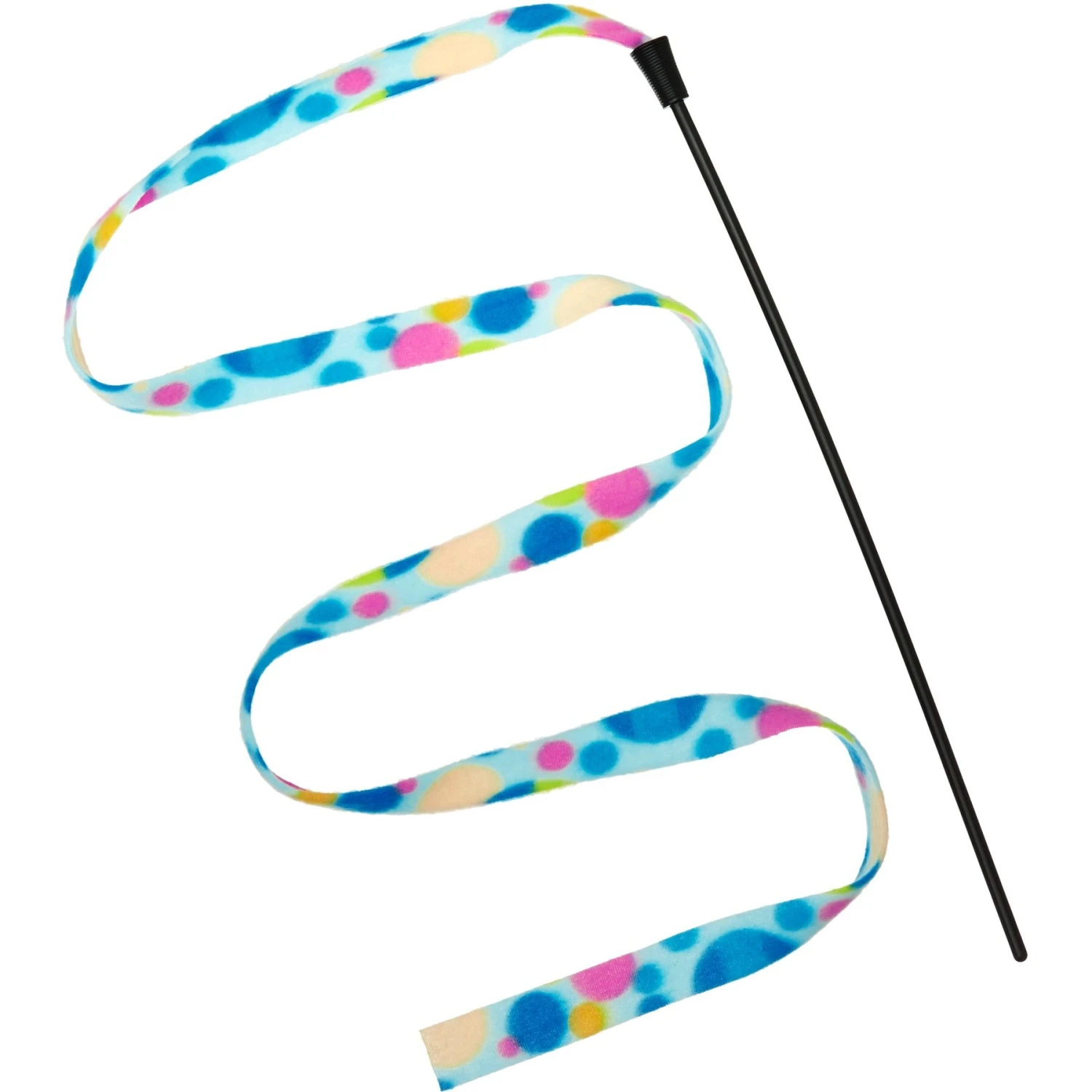 Frisco Fabric Teaser Wand Cat Toy & Frisco Bird with Feathers Teaser Wand Cat Toy with Catnip