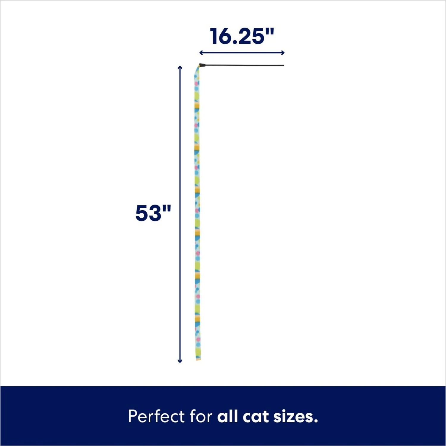 Frisco Fabric Teaser Wand Cat Toy & Frisco Bird with Feathers Teaser Wand Cat Toy with Catnip